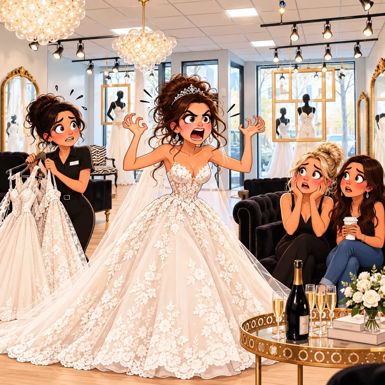 How NOT to Be a Bridezilla While Wedding Dress Shopping. Desktop Image