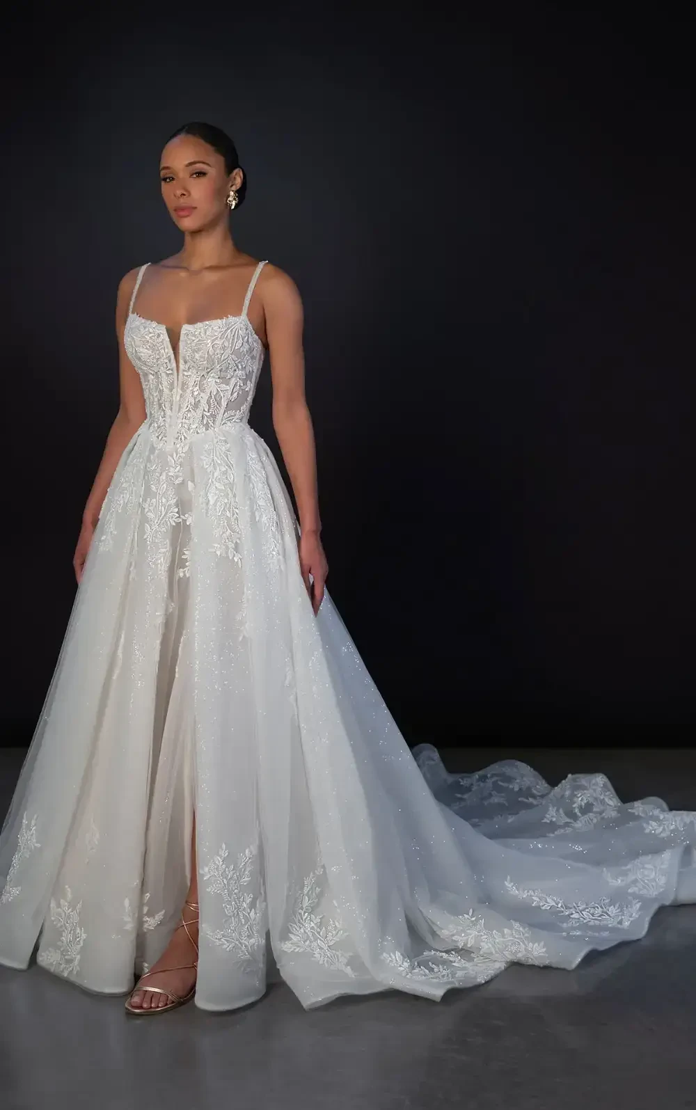 Model wearing a Martina Liana gown