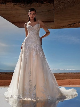 Pronovias Style No. Ruri #0 Off White/Peach thumbnail