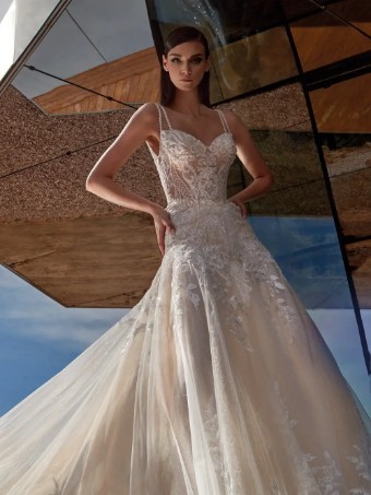 Pronovias Style No. Ruri #2 Off White/Peach thumbnail