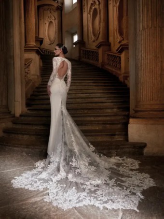 Pronovias Style No. Ula #1 Off White/Nude thumbnail