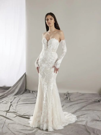 Pronovias Style No. Hart #0 Off White/Pink thumbnail