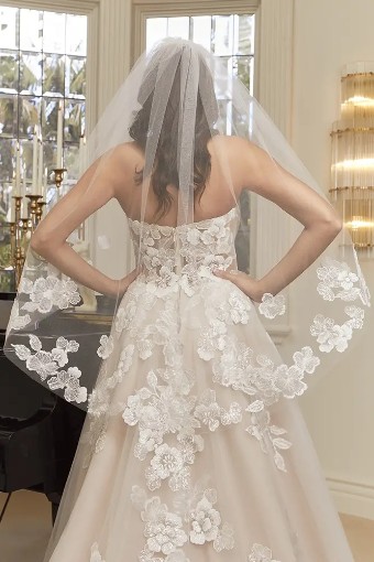 Casablanca Bridal Style No. Maude #3 Nude/Ivory/Nude thumbnail
