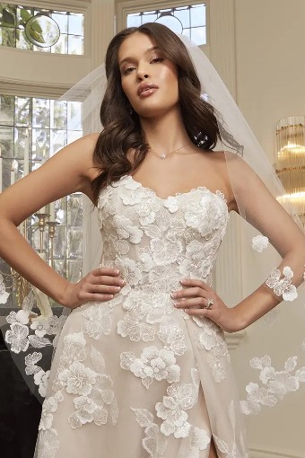 Casablanca Bridal Style No. Maude #1 Nude/Ivory/Nude thumbnail