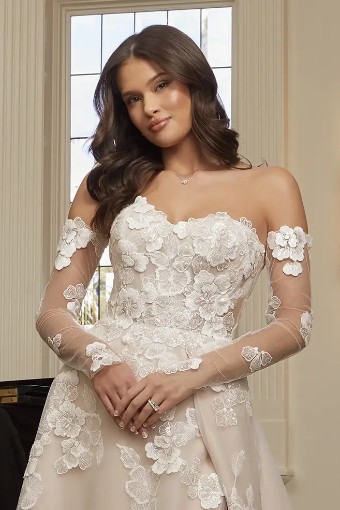 Casablanca Bridal Style No. Maude #2 Nude/Ivory/Nude thumbnail