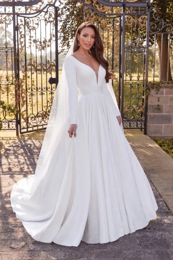 Justin Alexander Sincerity Style No. 44326A #0 Ivory/Nude thumbnail