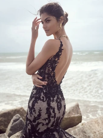 Sottero and Midgley Style No. Zander Lane #4 Black/Nude thumbnail