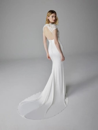 Pronovias Style No. Agathy #1 Off White/Light Beige thumbnail