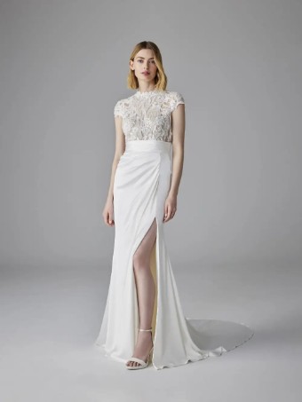 Pronovias Style No. Agathy #0 Off White/Light Beige thumbnail
