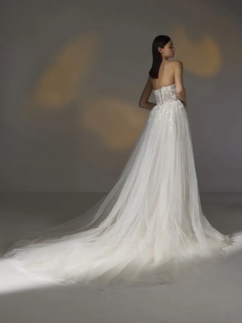 Pronovias Style No. Amya #1 OFF WHITE/BEIGE thumbnail