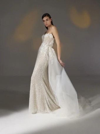 Pronovias Style No. Amya #0 OFF WHITE/BEIGE thumbnail