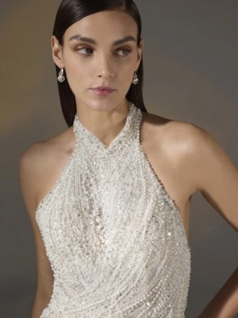 Pronovias Style No. Beloved #2 Off White/Light Peach thumbnail