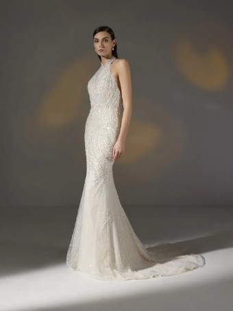 Pronovias Style No. Beloved #0 Off White/Light Peach thumbnail