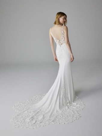 Pronovias Style No. Debby #1 Off White/Nude thumbnail