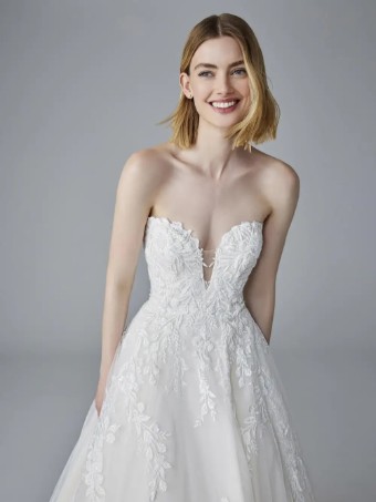 Pronovias Style No. Remi #2 Off White/Light Champagne thumbnail