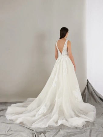 Pronovias Style No. West #1 Off White/Light Pink thumbnail