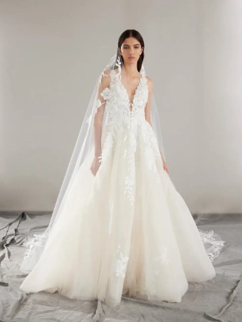 Pronovias Style No. West #0 Off White/Light Pink thumbnail