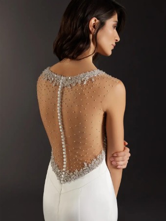 Pronovias Style No. Llum #2 Off White/Nude thumbnail