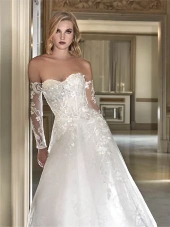 Pronovias Style No. Blossia #2 Off White/Champagne thumbnail