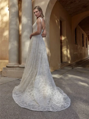 Pronovias Style No. Jesamine #1 Off White/Salmon thumbnail