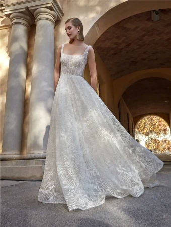 Pronovias Style No. Jesamine #0 Off White/Salmon thumbnail