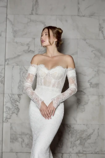 Casablanca Bridal Style No. Cosette #2 Ivory/Nude/Ivory thumbnail