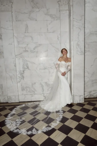 Casablanca Bridal Style No. Cosette #5 Ivory/Nude/Ivory thumbnail