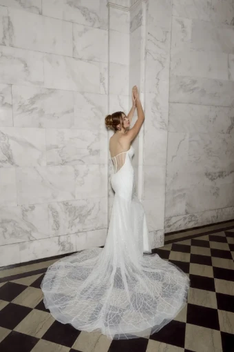 Casablanca Bridal Style No. Sterling #2 Ivory/Nude/Ivory thumbnail